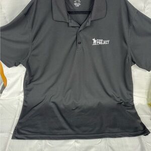 Men’s 2XL - Dry and Cool Wicking - Fit FatherProject Black Polo Shirt